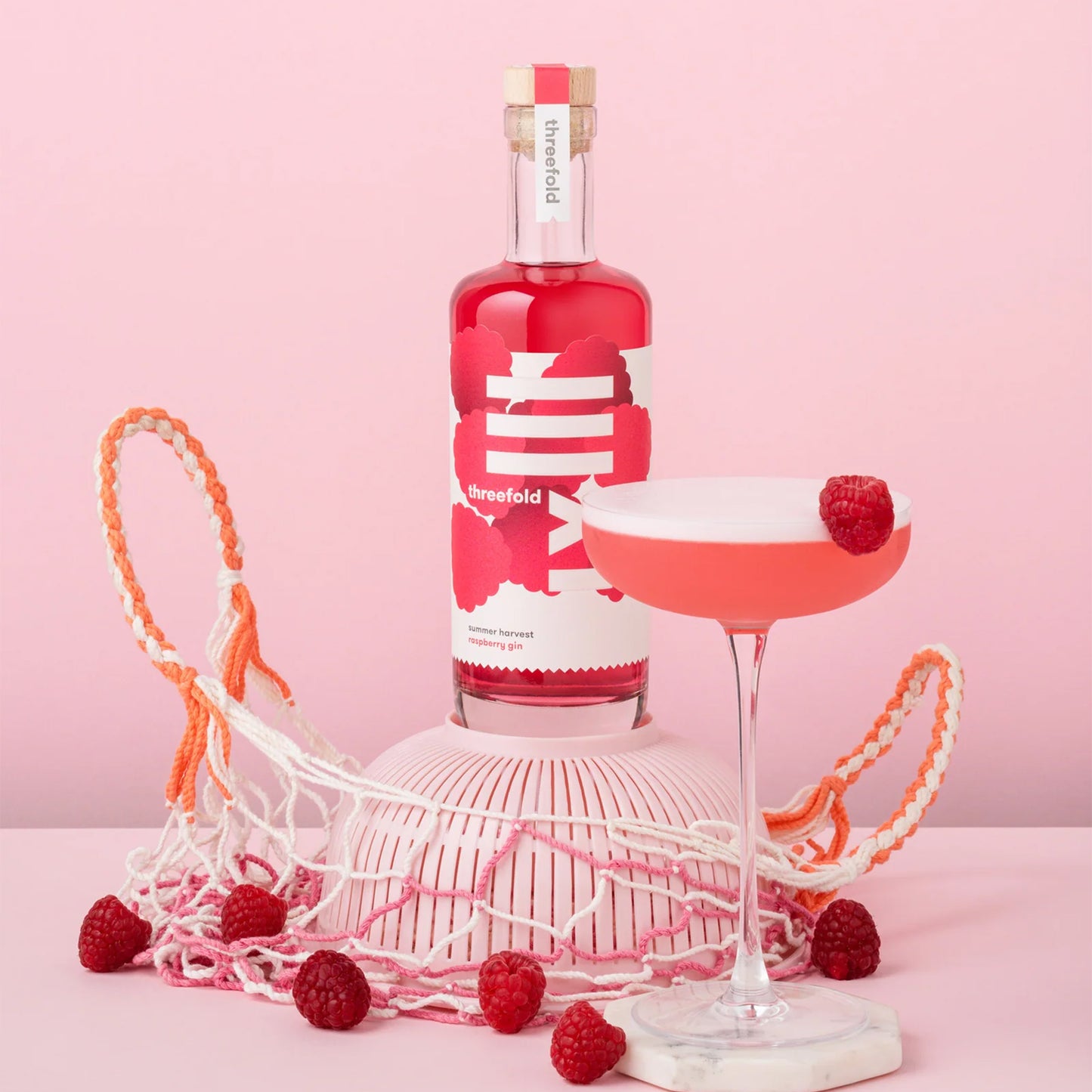 Threefold Raspberry Gin (500ml)