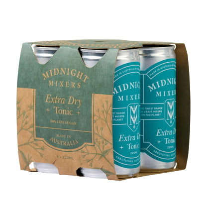 Midnight Mixers Extra Dry Tonic (4x200ml)