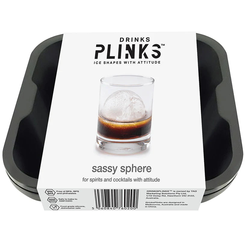 Drinks Plinks Sassy Sphere Ice Block Tray